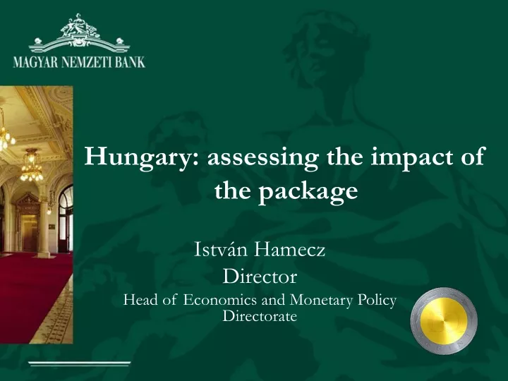 hungary assessing the impact of the package