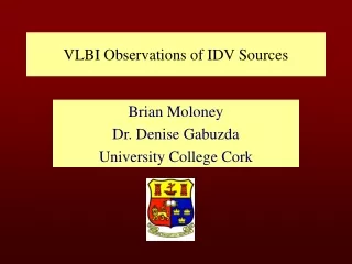 VLBI Observations of IDV Sources