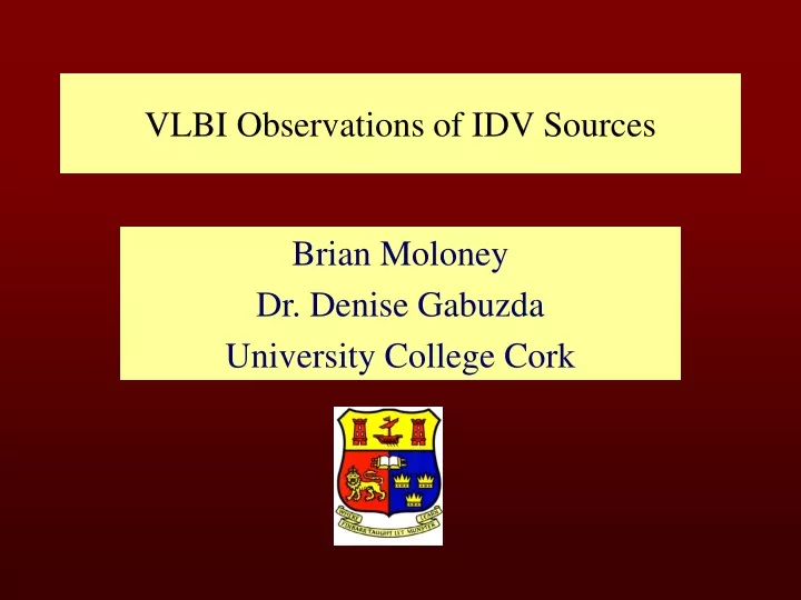 vlbi observations of idv sources