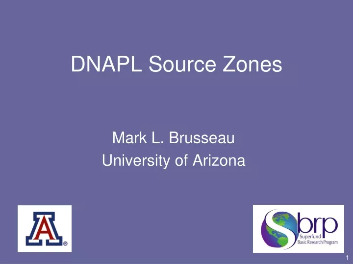dnapl source zones