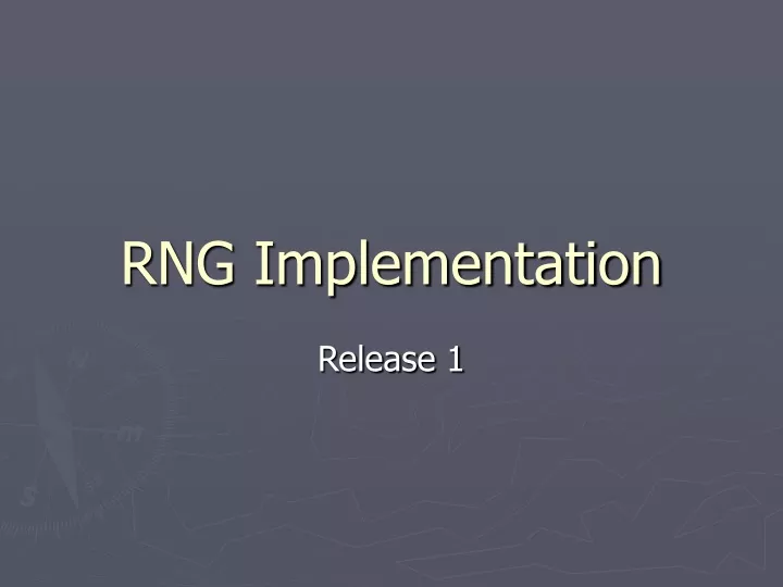 rng implementation