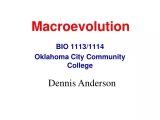 Macroevolution