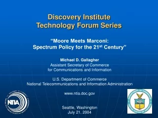 Discovery Institute Technology Forum Series