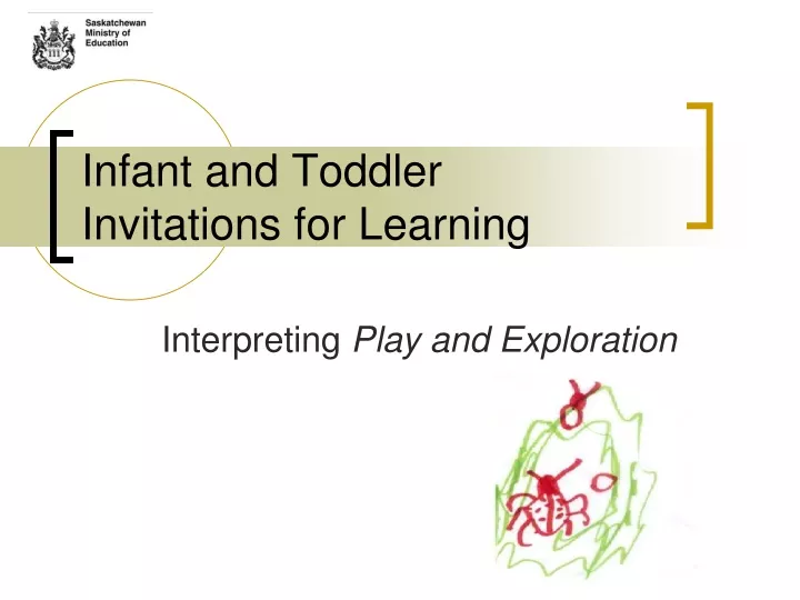 infant and toddler invitations for learning