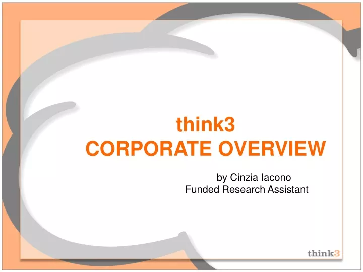 think3 corporate overview