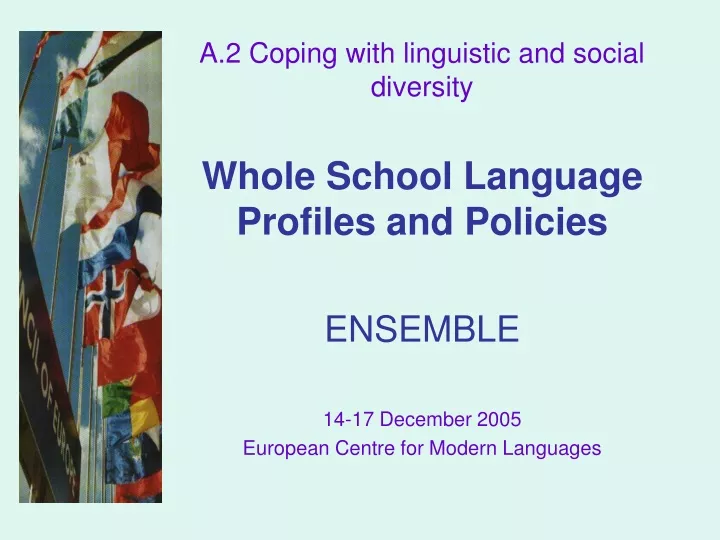 a 2 coping with linguistic and social diversity