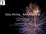 Data Mining Best Practices - Enhancing Management Insights | Spring Meeting Quebec City - slide 1