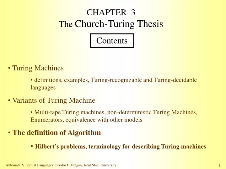 chapter 3 the church turing thesis