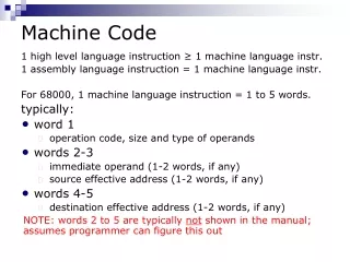Machine Code