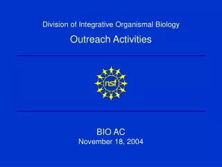 division of integrative organismal biology