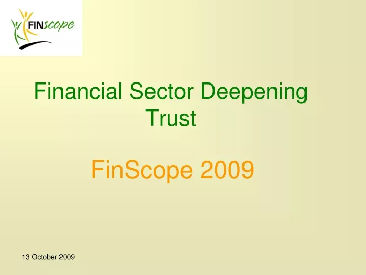 financial sector deepening trust