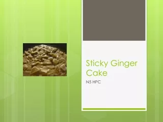 Sticky Ginger Cake