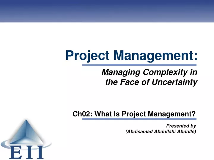 project management