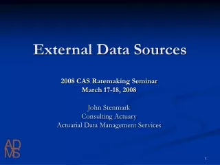 External Data Sources
