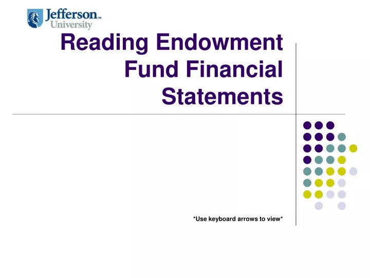 reading endowment fund financial statements