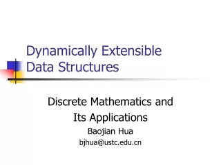 Dynamically Extensible  Data Structures