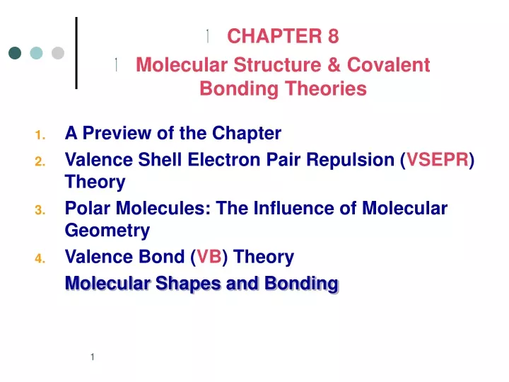 chapter 8 molecular structure covalent bonding