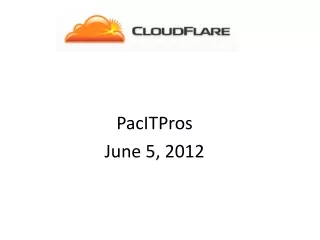 PacITPros June 5, 2012
