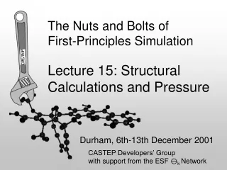 The Nuts and Bolts of  First-Principles Simulation