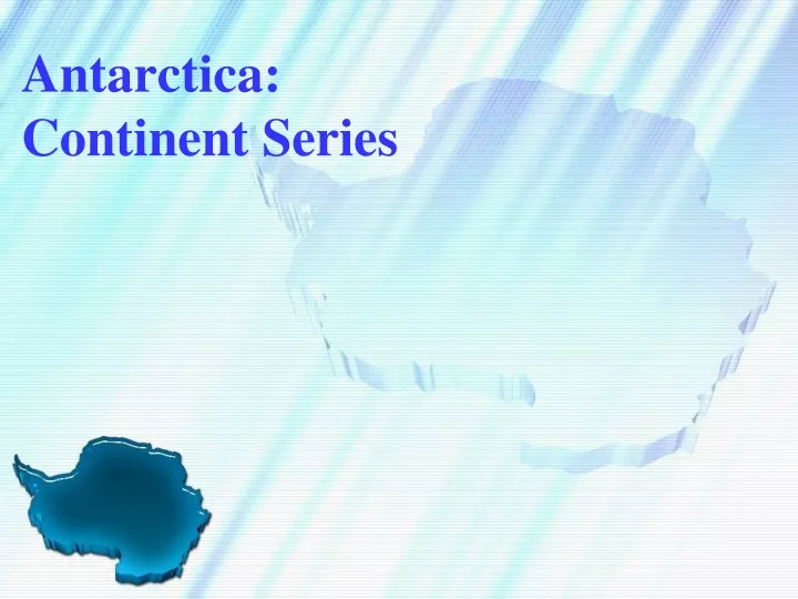 antarctica continent series