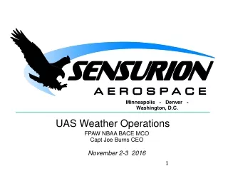 UAS Weather Operations