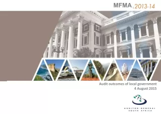 Audit outcomes of local government  4 August 2015