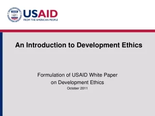 An Introduction to Development Ethics