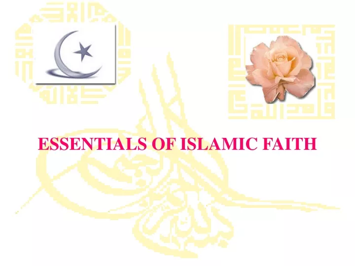 essentials of islamic faith