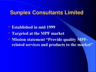 Sunplex Consultants Limited