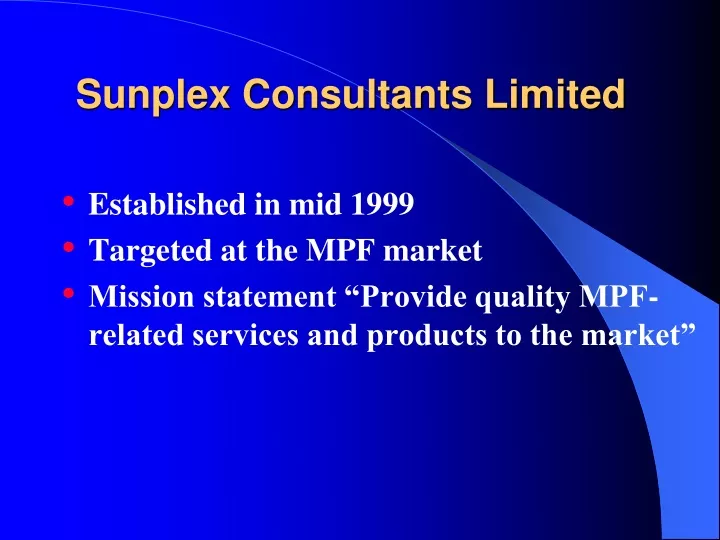 sunplex consultants limited