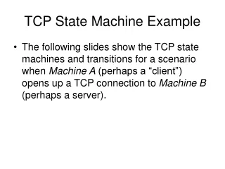 TCP State Machine Example