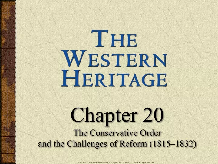 chapter 20 the conservative order