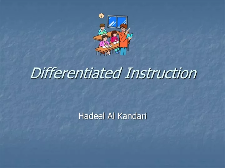 differentiated instruction