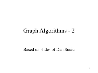 Graph Algorithms - 2