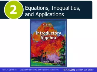 Equations, Inequalities, and Applications