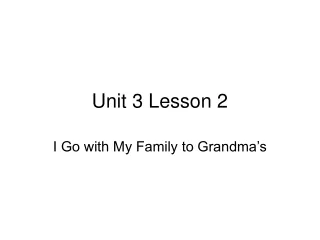 Unit 3 Lesson 2