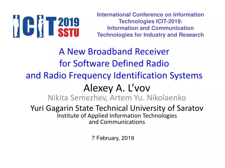 a new broadband receiver for software defined radio and radio frequency identification systems