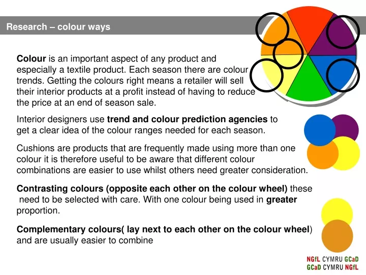 research colour ways