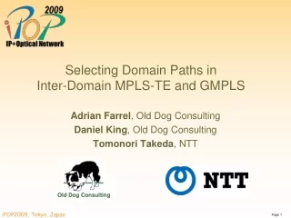 Selecting Domain Paths in  Inter-Domain MPLS-TE and GMPLS