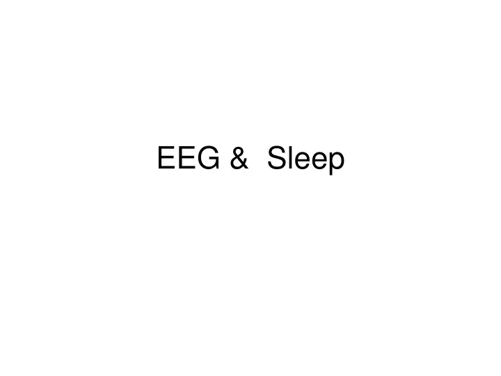 eeg sleep