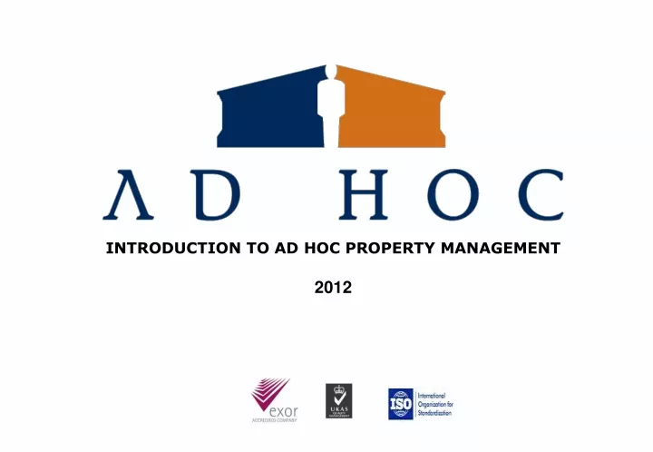 introduction to ad hoc property management 2012