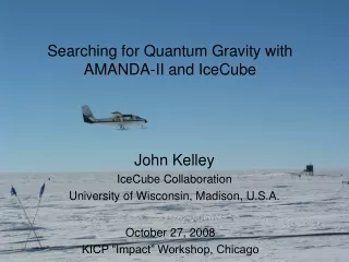 Searching for Quantum Gravity with  AMANDA-II and IceCube