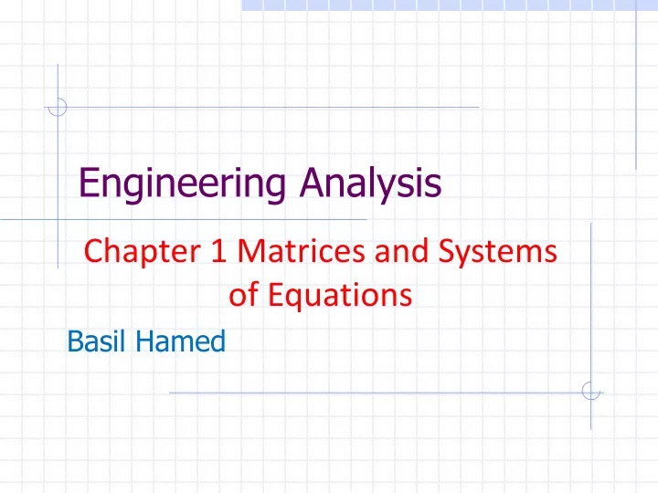 engineering analysis