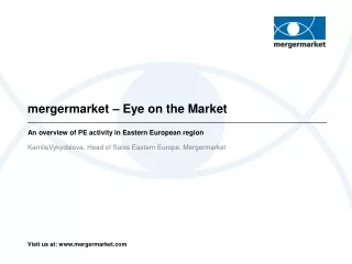 mergermarket – Eye on the Market