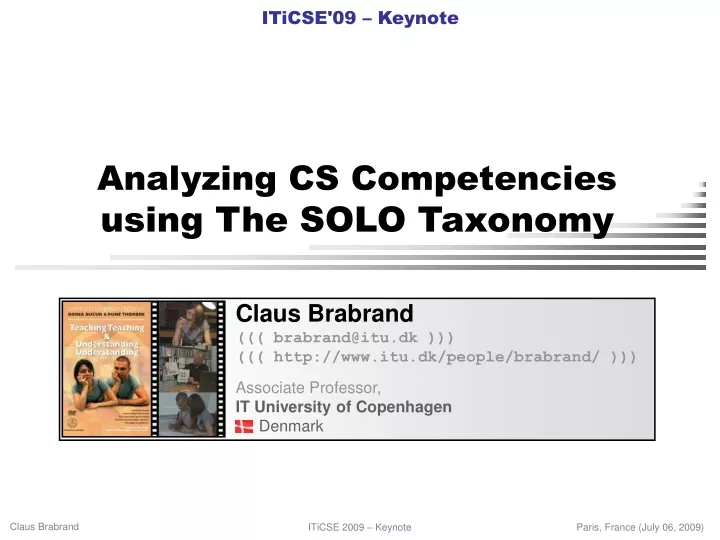 analyzing cs competencies using the solo taxonomy