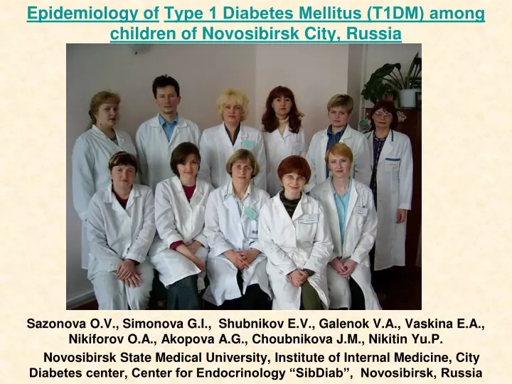 epidemiology of 1 diabetes mellitus t1dm among children of novosibirsk city russia