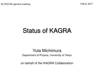 Status of KAGRA