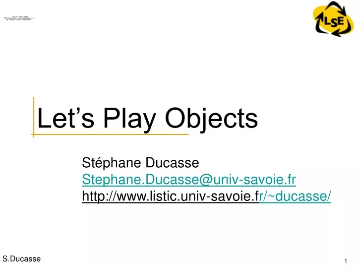 let s play objects