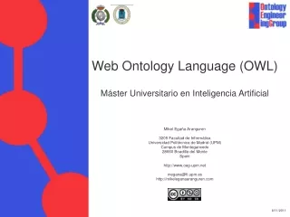 Web Ontology Language (OWL) Máster Universitario en Inteligencia Artificial
