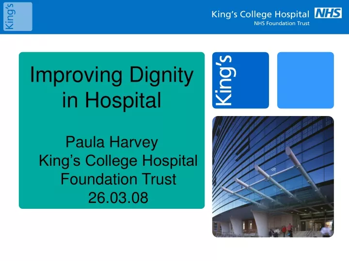 improving dignity in hospital